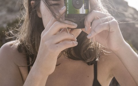 woman taking pictures 