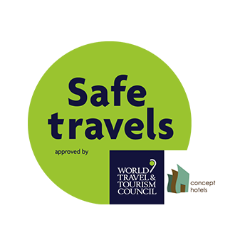 safe travels logo green