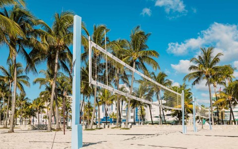 view of beach volleyball court