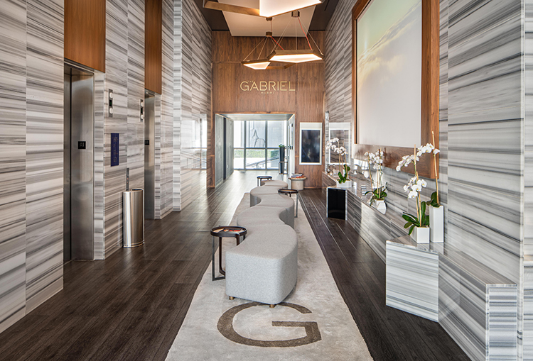 lobby of Gabriel Miami with luxury furniture