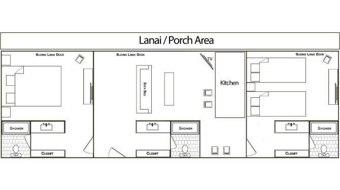 2 bedroom garden cottage suite