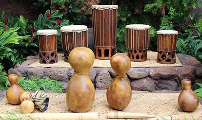 traditional hawaiian drums and instruments