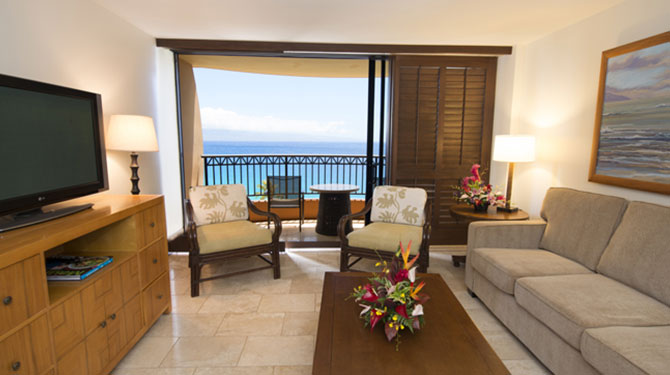one bedroom lanai suite living room