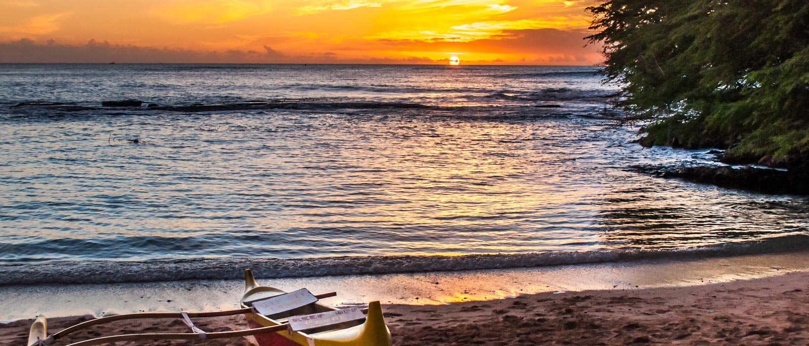 view of hawaii sunset