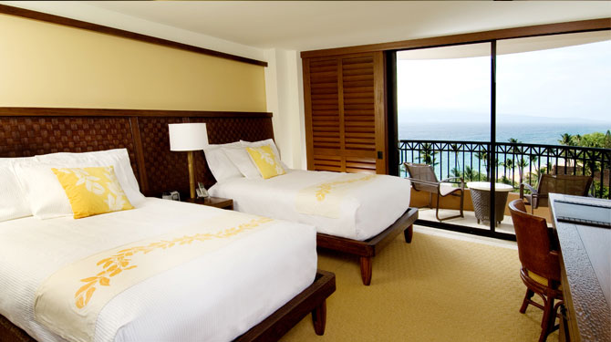 two bedroom molokai suite living room two beds