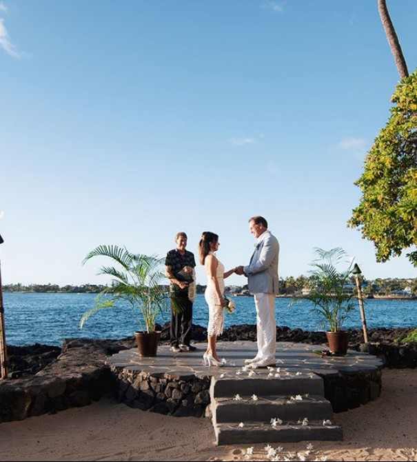 just two people getting wed by an officiant