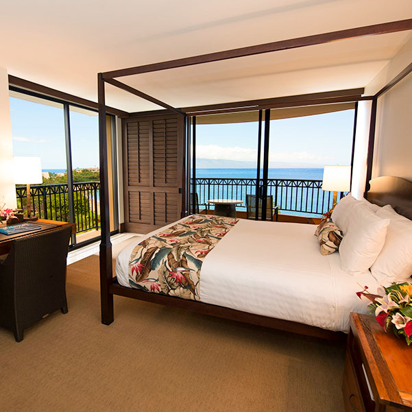 a suite with ocean views