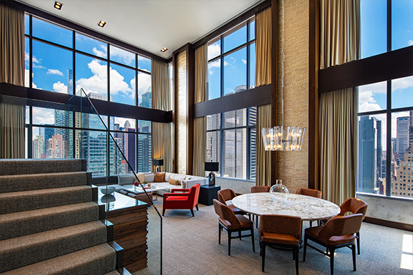Sitting area in Penthouse Suite