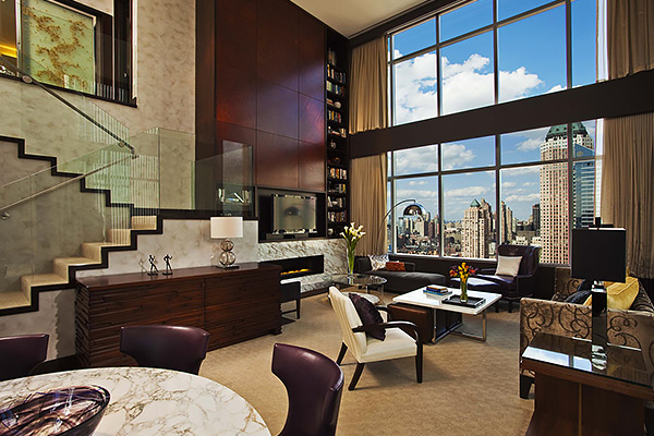 Sitting area in Penthouse Suite