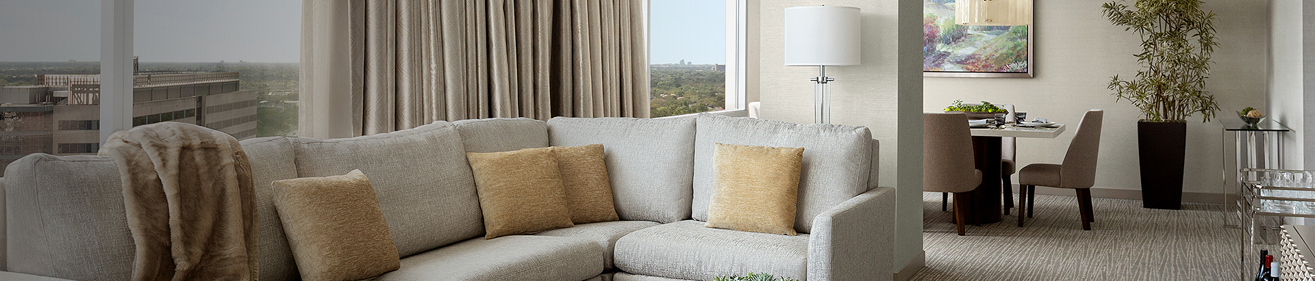 couch in a suite