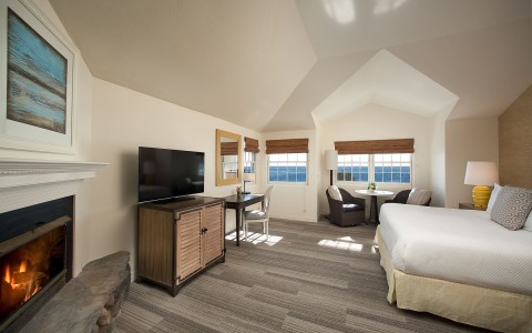 a guest room with ocean views