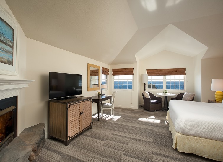 a guest room with ocean views