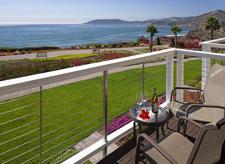 hotel balcony with view of ocean