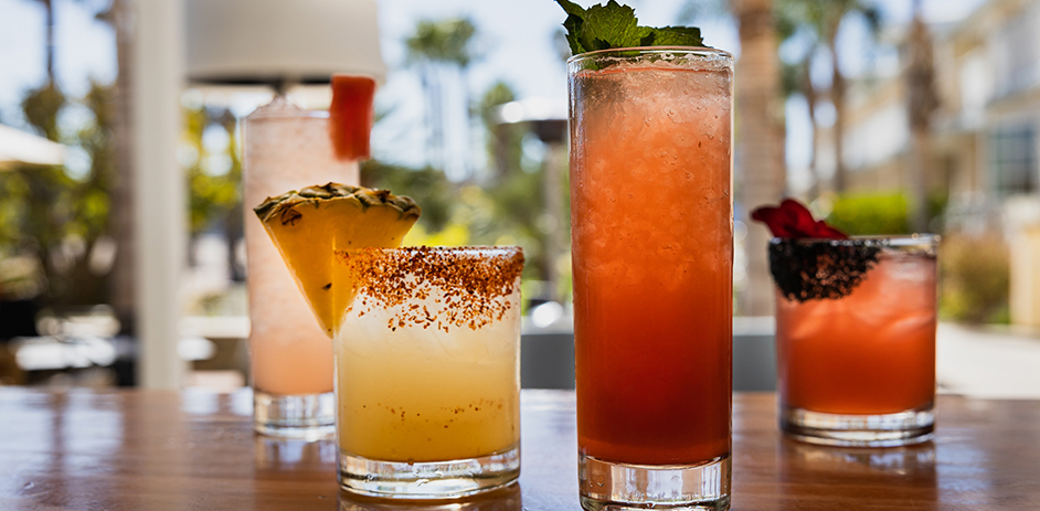 new fall cocktails paired with sparkling marina views
