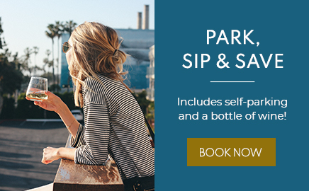 park sip and save includes self parking and a bottle of wine