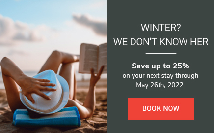 Save up to 25% on your next stay through May 26th, 2022.