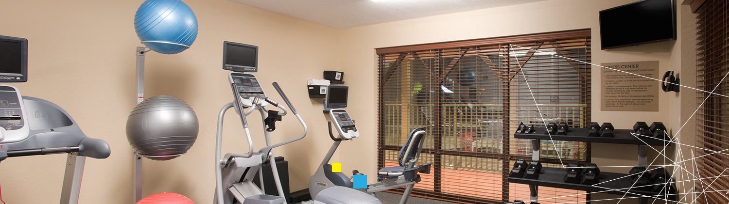 Fitness Center with work out equipment