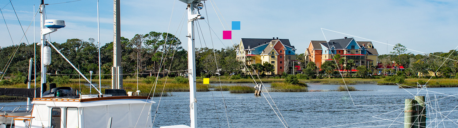 view of TRYP St. Augustine from the water