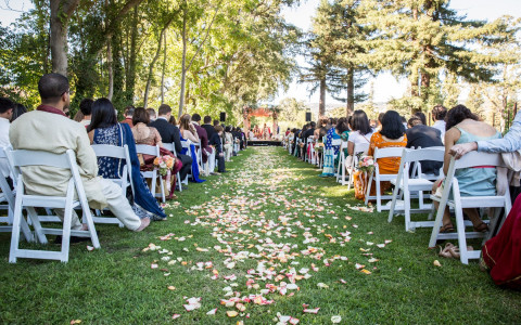Beautiful outdoor Indian wedding ceremony at Napa Valley's very own Silverado Resort