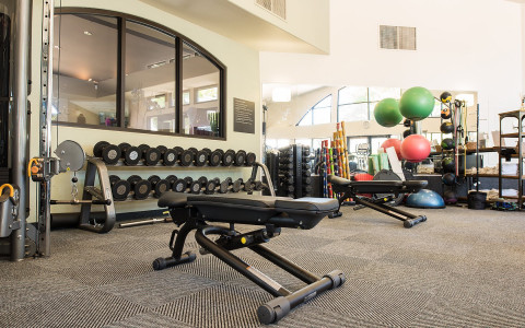 The fitness center inside the Spa utilizes TechnoGym equipment so that you can have the best workout possible.