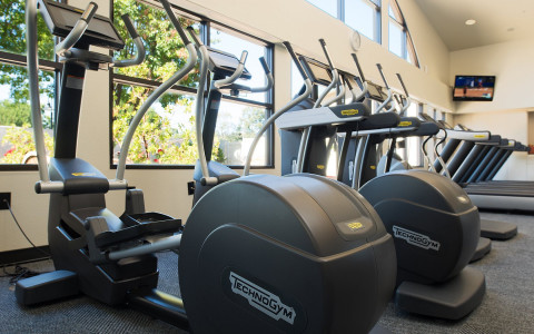 TechnoGym elliptical located at the Spa fitness center.