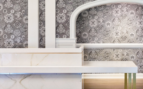 fresh modern designs in the main lobby area of the hotel