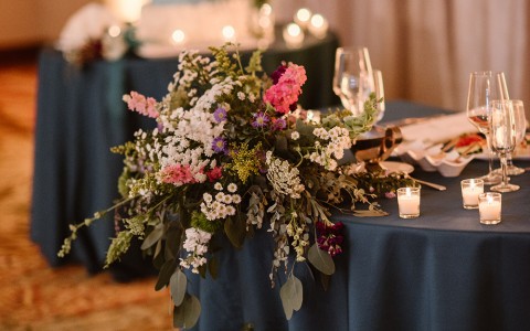 Elizabeth Ann Photography - Centennial ballroom wedding table set
