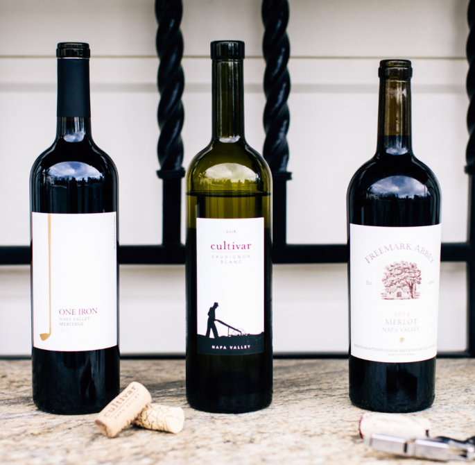bottles of house wine image