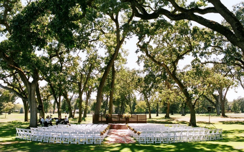 the grove ceremony setup