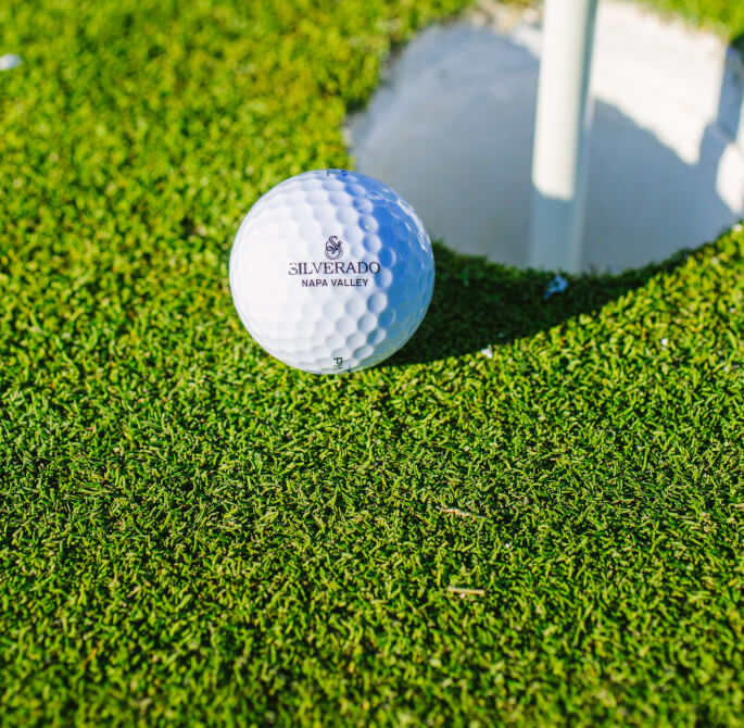 silverado resort and spa logo golf ball