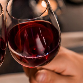 Two glasses of red wine