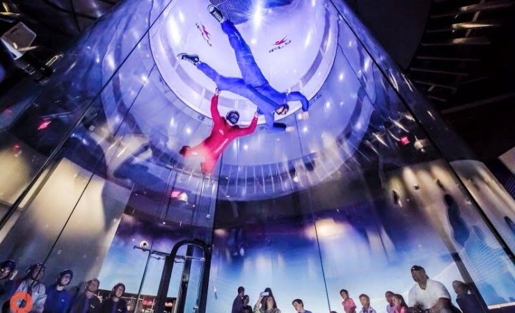 indoor skydiving demonstrations