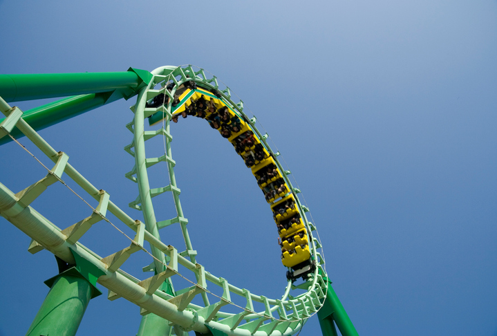 rollercoaster going upside down