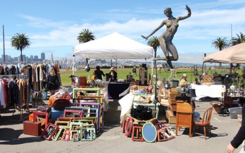 Outdoor flea market