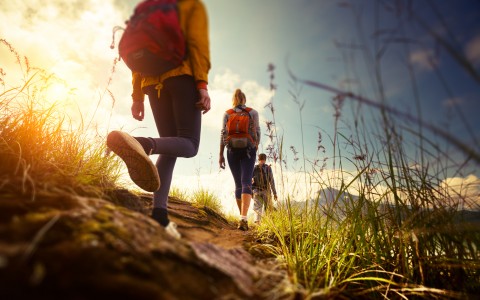 People hiking