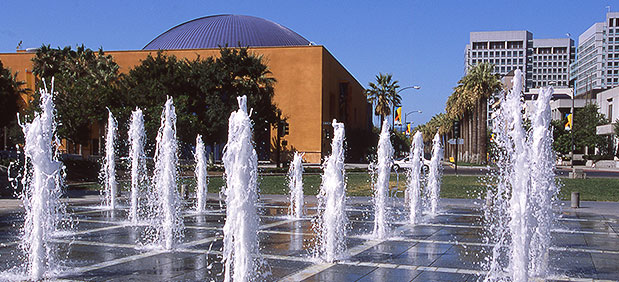 Ground fountain instillation