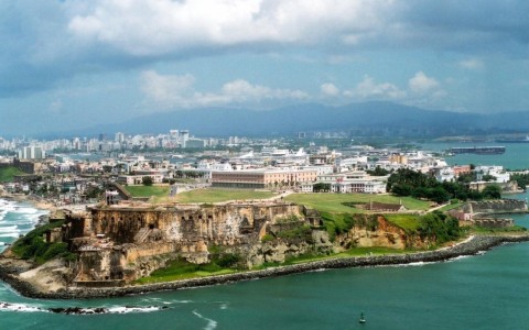 old san juan aerial view