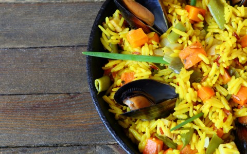 rice with seafood