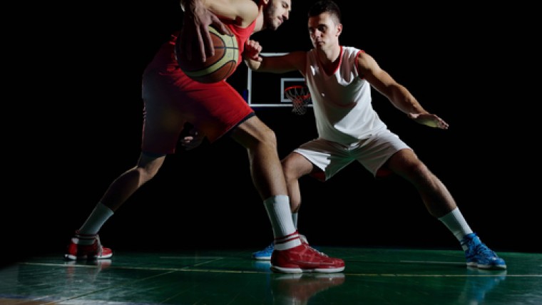 Basketball Players on the Court