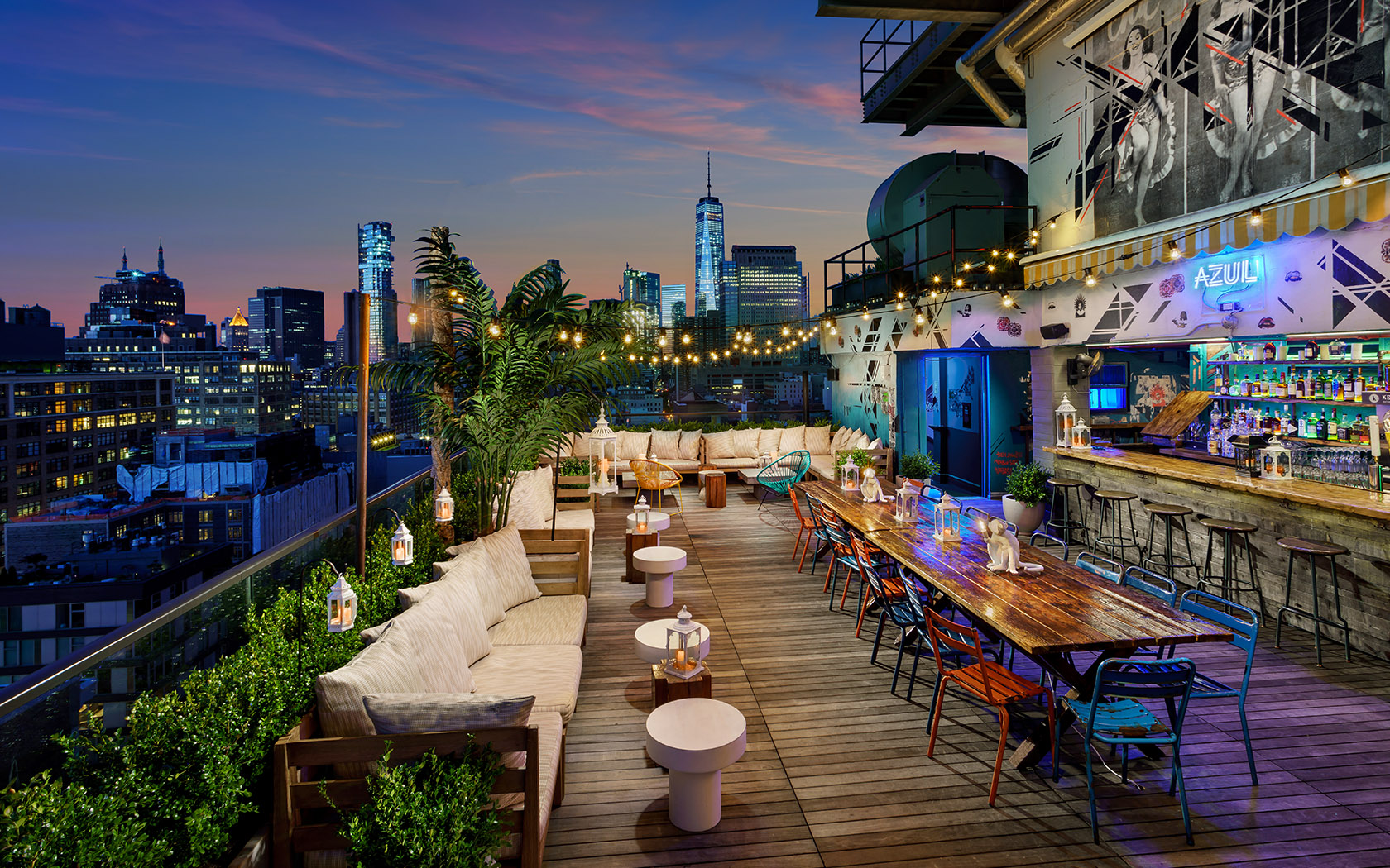 SoHo Rooftop Bars Official Site Azul Rooftop