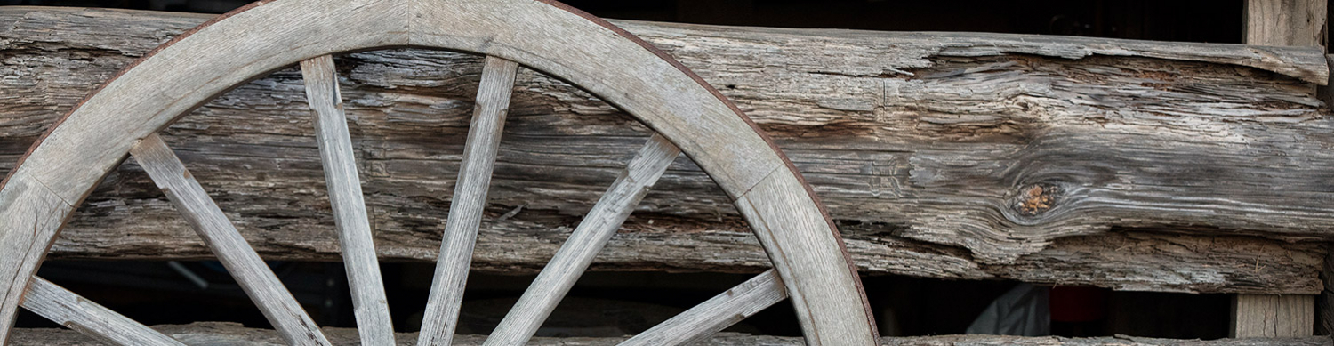 Wooden wheel and wood texture