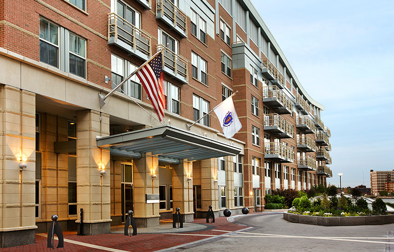 exterior of hotel entrance