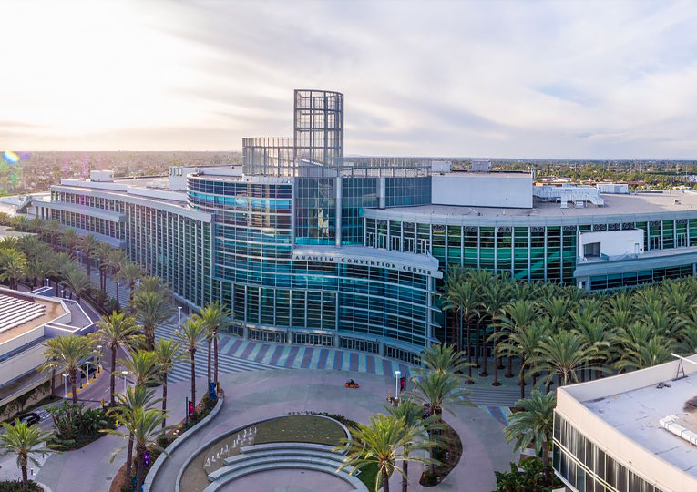birds eye view of the convention center