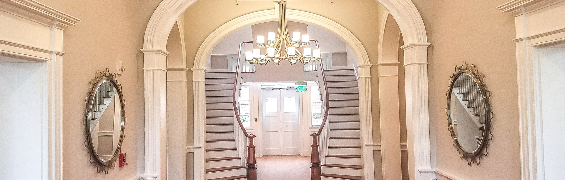View of two elegant staircases
