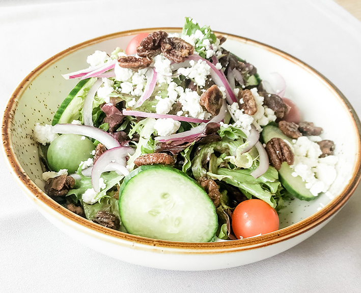 View of a gourmet salad