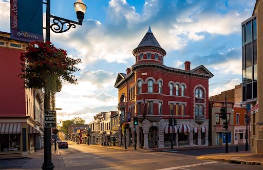 View of downtown Staunton Virginia