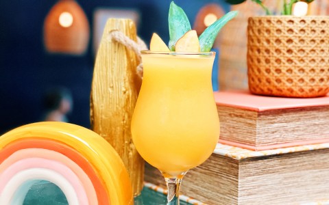 tropical yellow fruity drink 