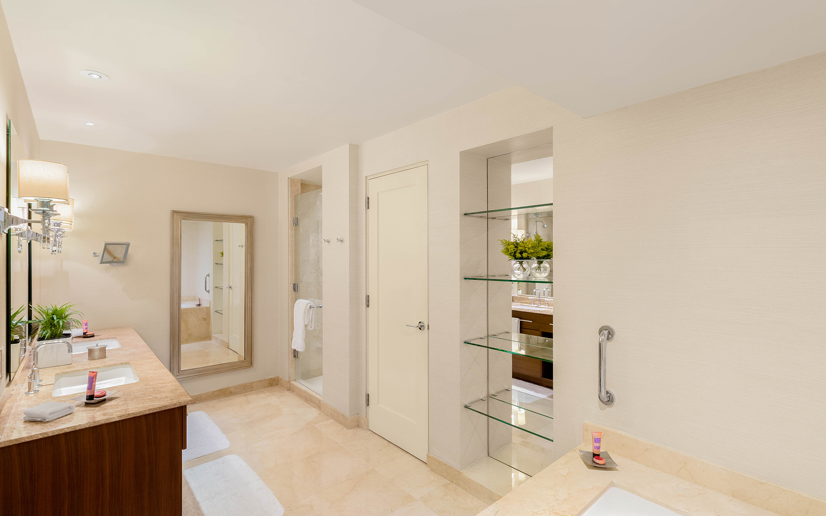  large bathroom with ample storage 