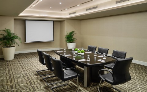 Internal view of a meetings room