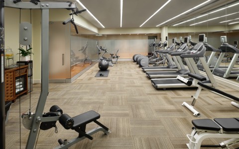 fitness center equipment